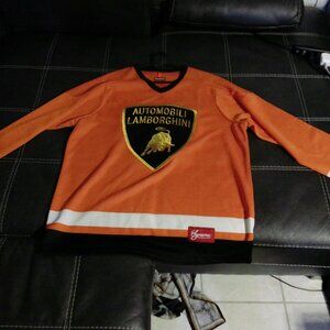 Supreme Automobili Lamborghini Hockey Jersey SS20 Orange Size L 100% polyester